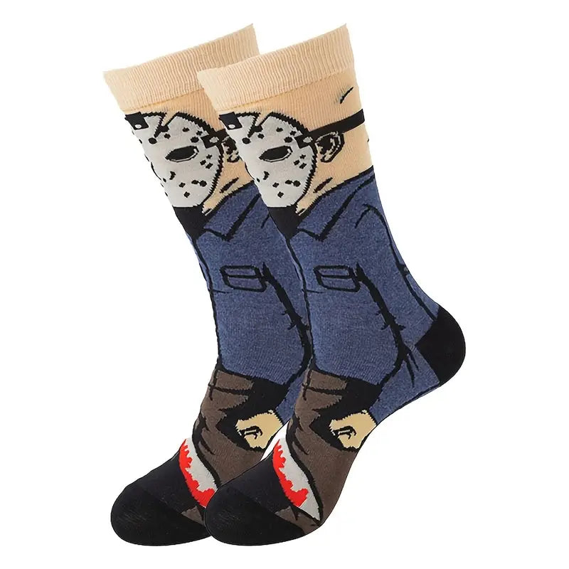 Jason Friday The 13th Horror Movie Novelty Socks