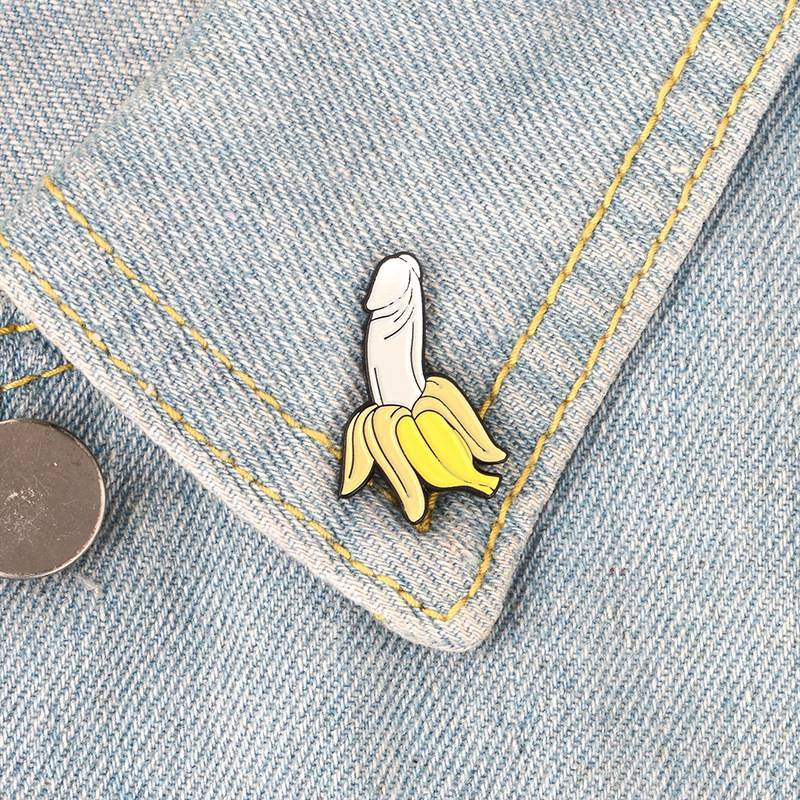 Naughty Banana Pin Badge